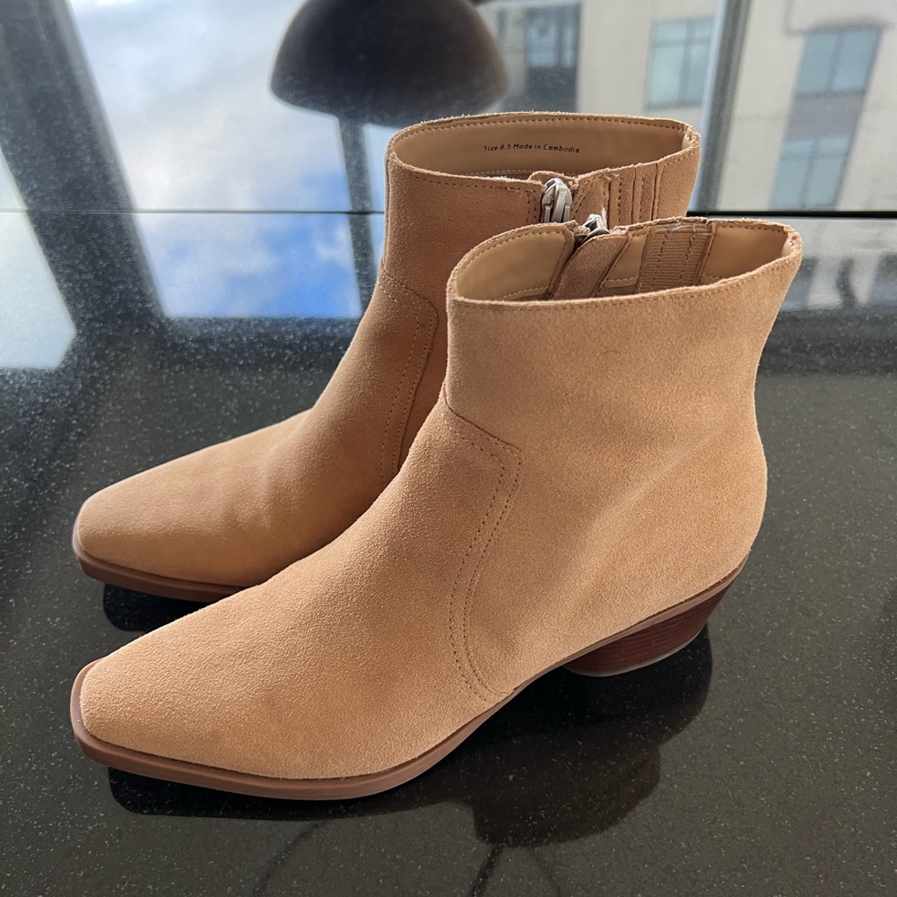 Tan Suede Ankle Boots